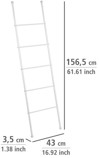 WENKO 22508100 - Portasciugamani VIVA 43x156,5 cm bianco