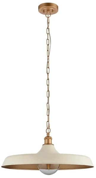 Endon 99999 - Lampadario a catena SABIAN 1xE27/10W/230V crema/oro