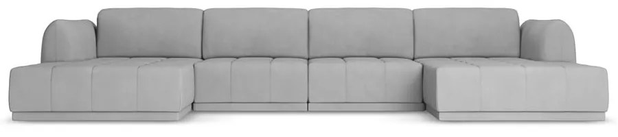 Divano angolare grigio chiaro Hoku – Makamii