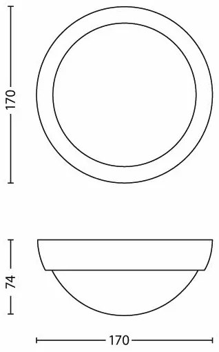 Philips 17304/30/16 - Applique a LED da esterno MYGARDEN EAGLE 1xLED/3,5W IP44