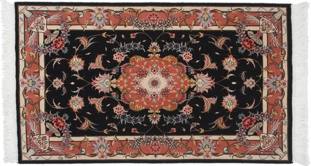 Tabriz Tappeto persiano 120x70 Rosa (Iran) Annodato A Mano