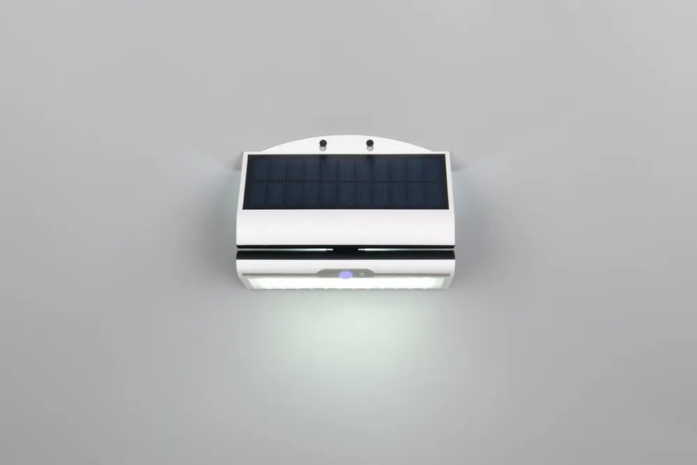 Illuminazione esterna LED con alimentazione a pannelli solari da parete (altezza totale 18,5 cm) Macapa – Reality