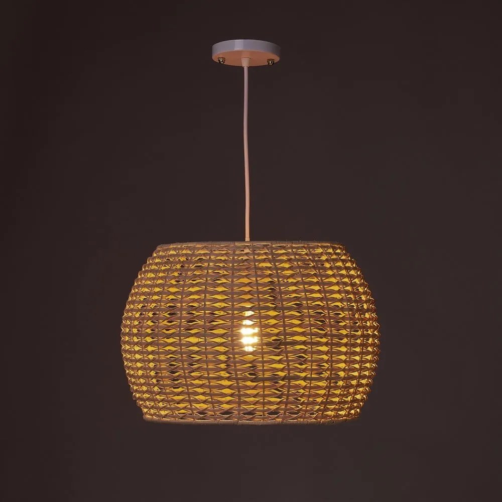Lampada da soffitto in colore naturale con paralume in rattan ø 35 cm Natural Way - Casa Selección