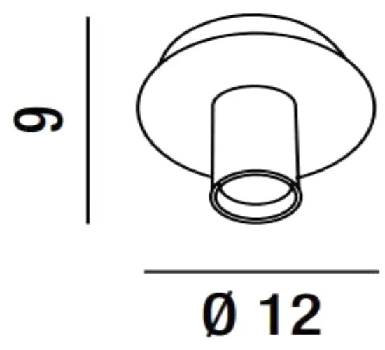Plafoniera in metallo colore bianco