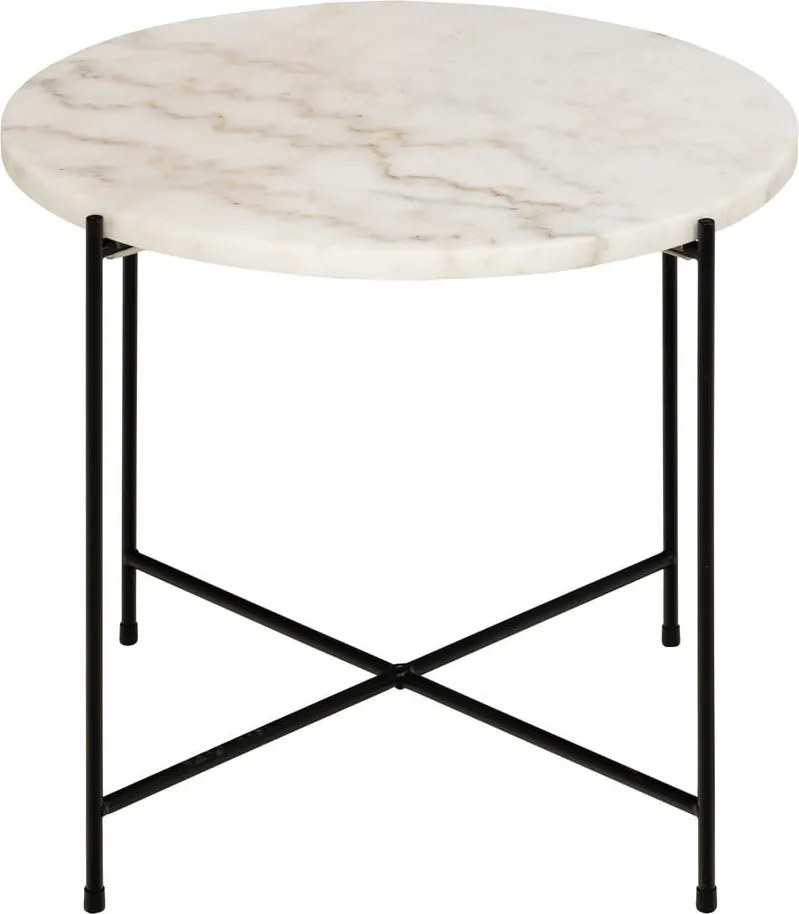 Tavolino rotondo con piano in marmo ø 52 cm Avila – Actona