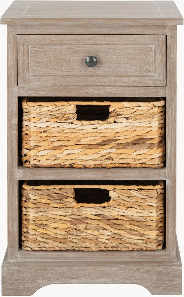 Comodino in legno di pino Carrie