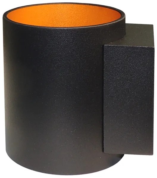 Applique SQUALLA TUBA 1xG9/50W/230V nero/oro