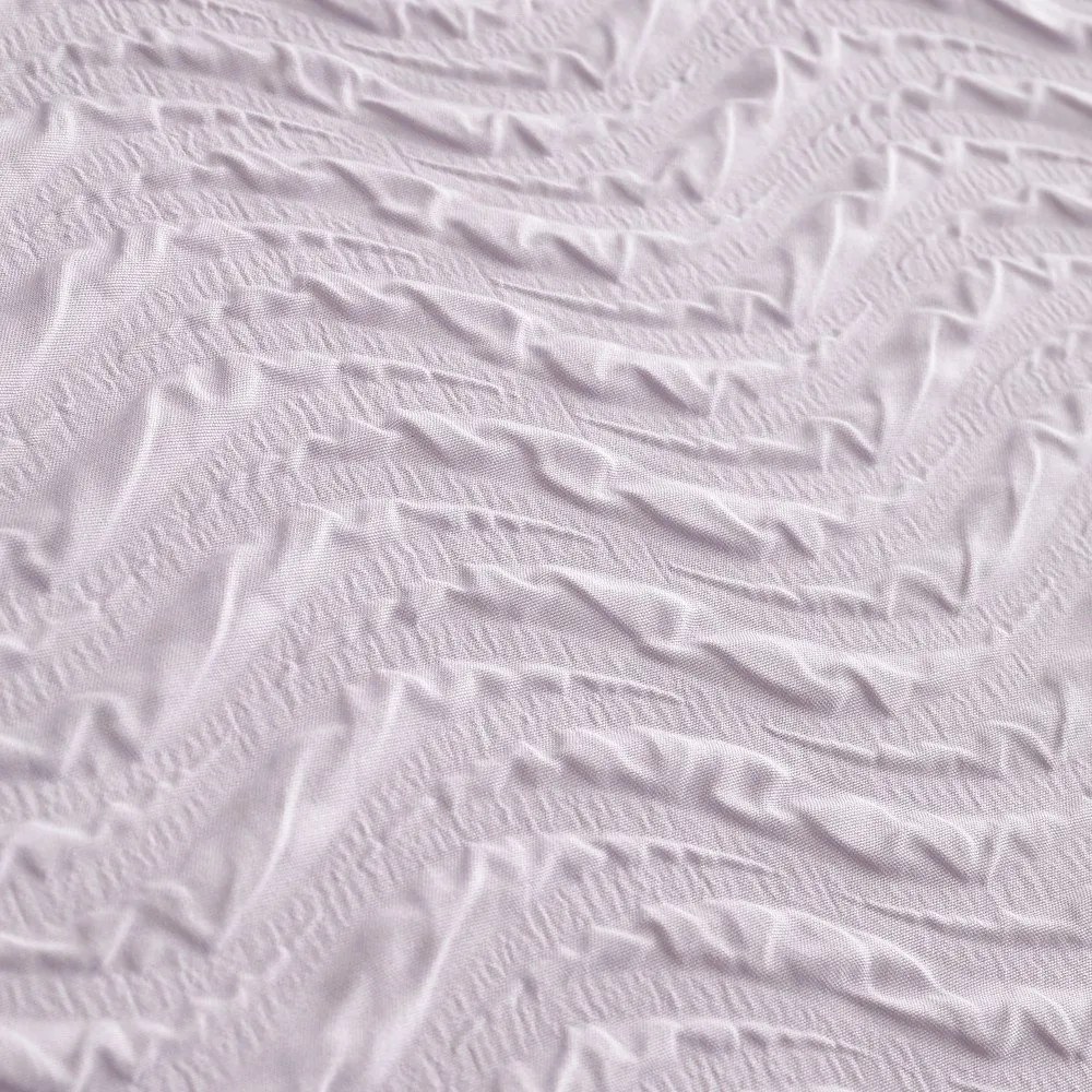 Set copripiumino e federa lavanda in crêpe per letto matrimoniale e per letto esteso 230x220 cm Heatset Wave – Catherine Lansfield