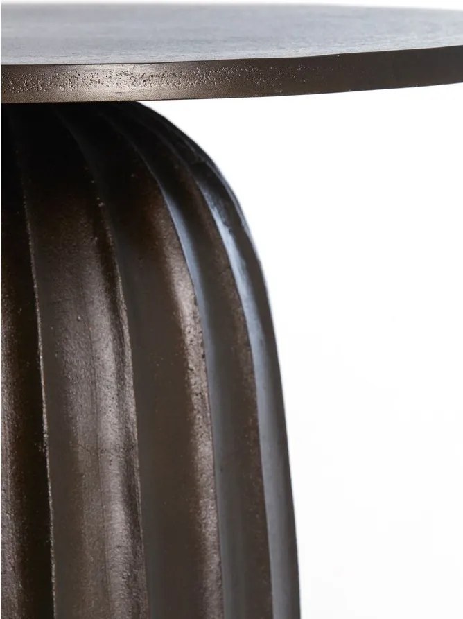 Tavolino rotondo in metallo ø 60 cm Veglia - Light & Living