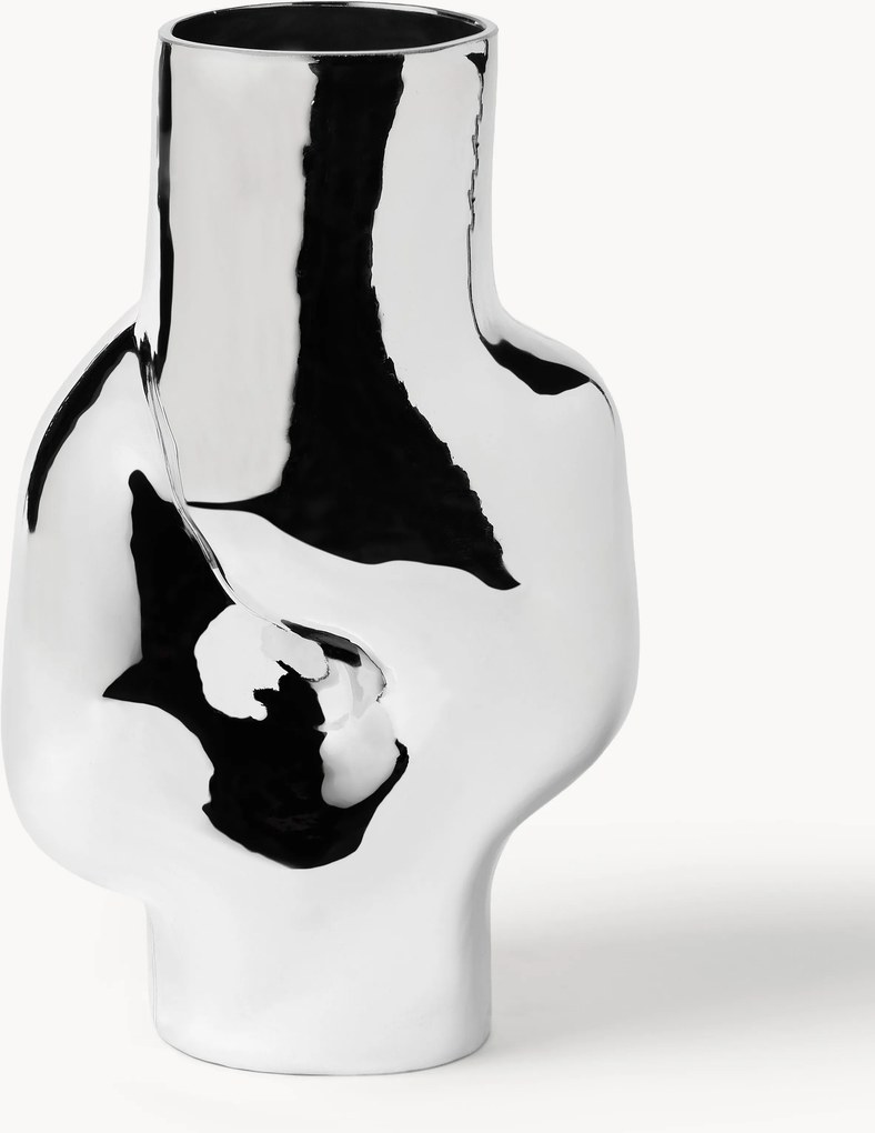Vaso in vetro fatto a mano Gleam, Alt. 32 cm
