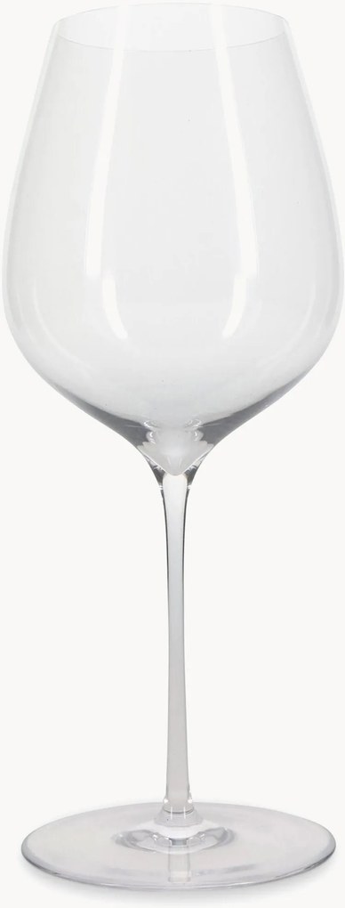 Set di 6 bicchieri da vino rosso in cristallo Lux
