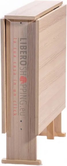 Tavolo da pranzo richiudibile in legno 136x74 cm SUSANNA Rovere