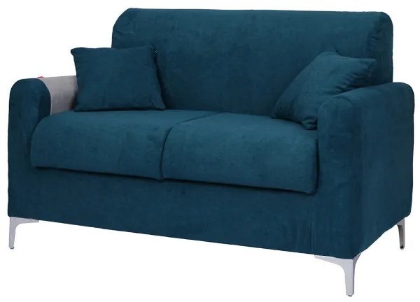 Divano sfoderabile 2 posti 140 cm in tessuto DUBLINO Ottanio