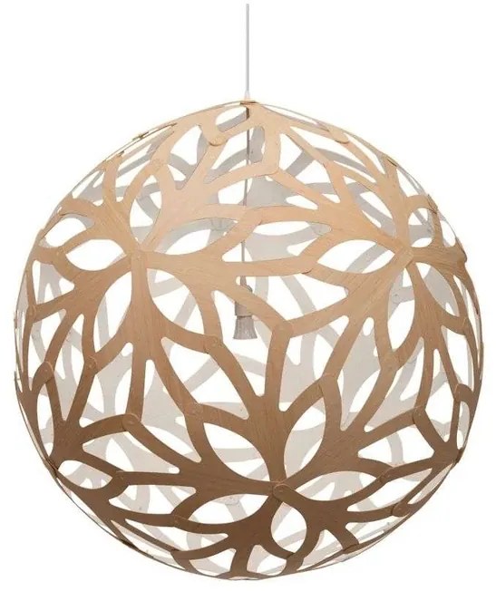 Floral Lampada a Sospensione Ø80 Bianco 1 Lato - David Trubridge