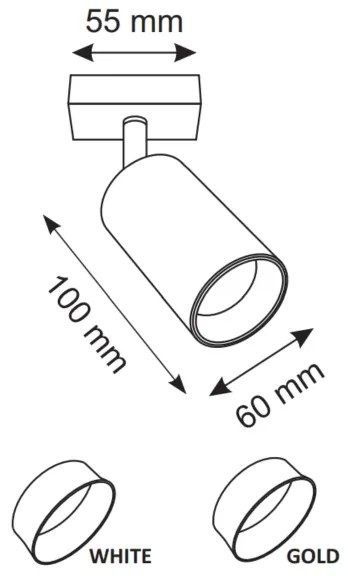 Faretto da parete MARIBEL 1xGU10/10W/230V bianco