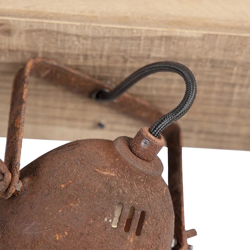 Faretto smart marrone ruggine orientabile incl. 3 WiFi GU10 - Gina