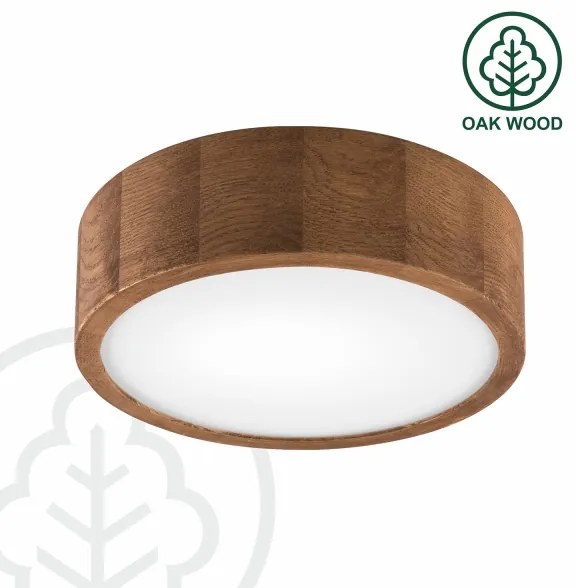 Brilagi - Lampada LED da soffitto CARVALHO 1xE27/60W/230V quercia ciliegio ø27 c