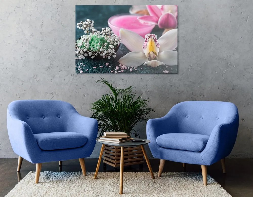 Stampa su tela – Splendida orchidea dettagliata