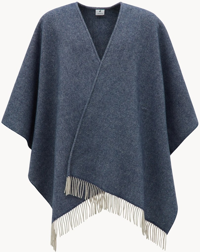 Poncho da donna in lana vergine Kim
