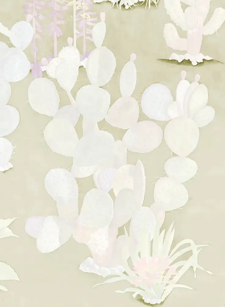 Sian Zeng Wandbild Desert - Green Sand