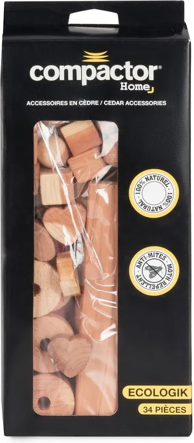 Set di 34 accessori per armadi in legno di cedro Cedar - Compactor