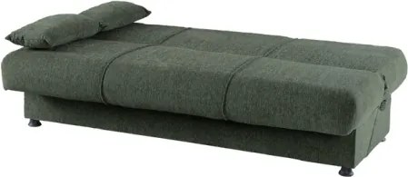 Divano Letto 3 Posti 190x81x90 Con Contenitore Cosy Bacos Verde