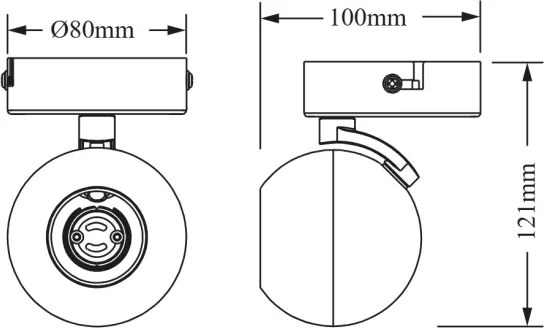 Osram - Faretto SPOT SPHERAL 1xGU10/6W/230V bianco