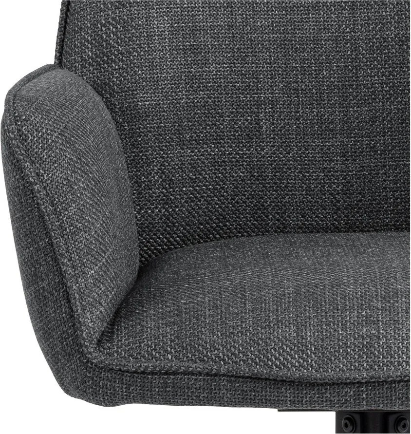 Set di sedie da pranzo grigio scuro in imbottito con braccioli 2 pz Glenda – Actona