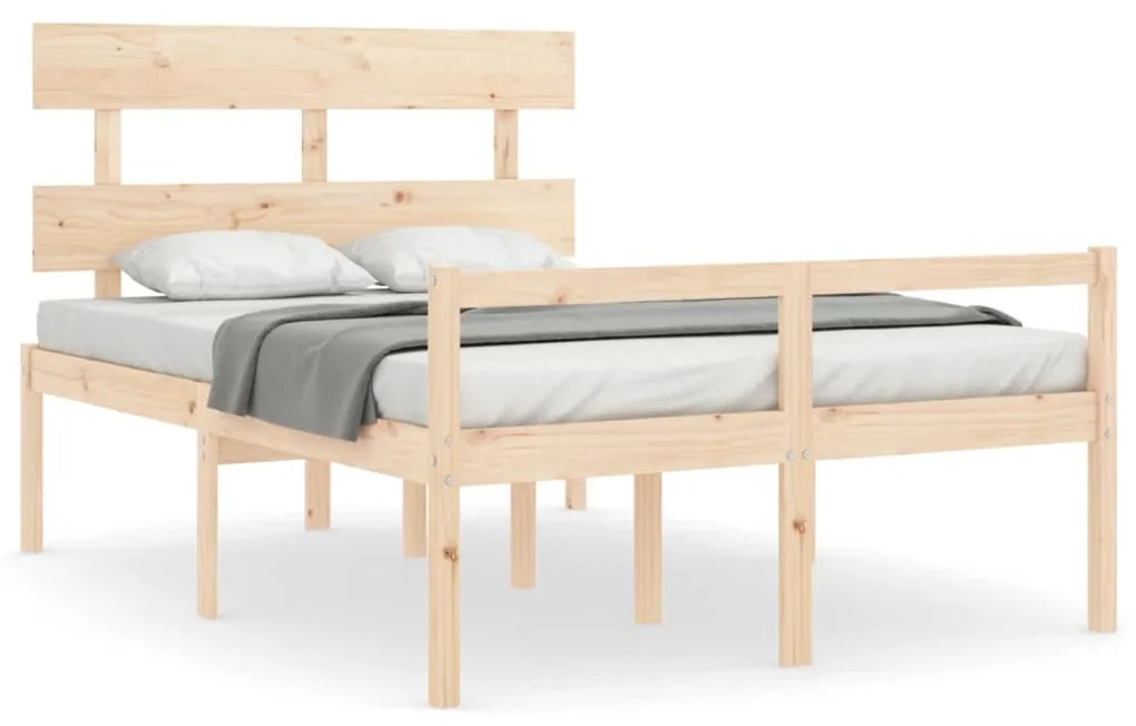 Letto per anziani con testiera small double in legno massello