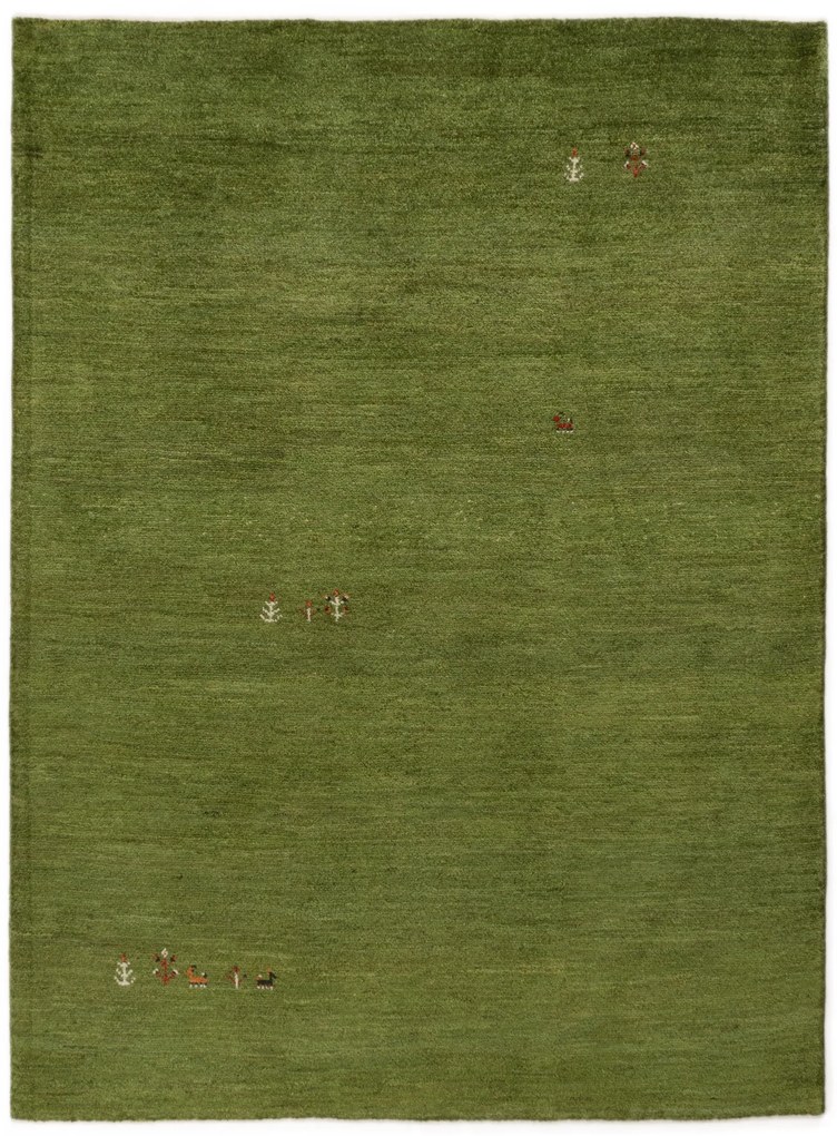 Gabbeh Tappeto persiano 230x170 Verde (Iran) Annodato A Mano