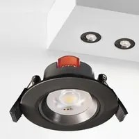 Faretto tondo orientabile LED 6W dimmerabile moderno luce spot incasso 7cm soffitto cucina vetrine 230V LUCE 2700K