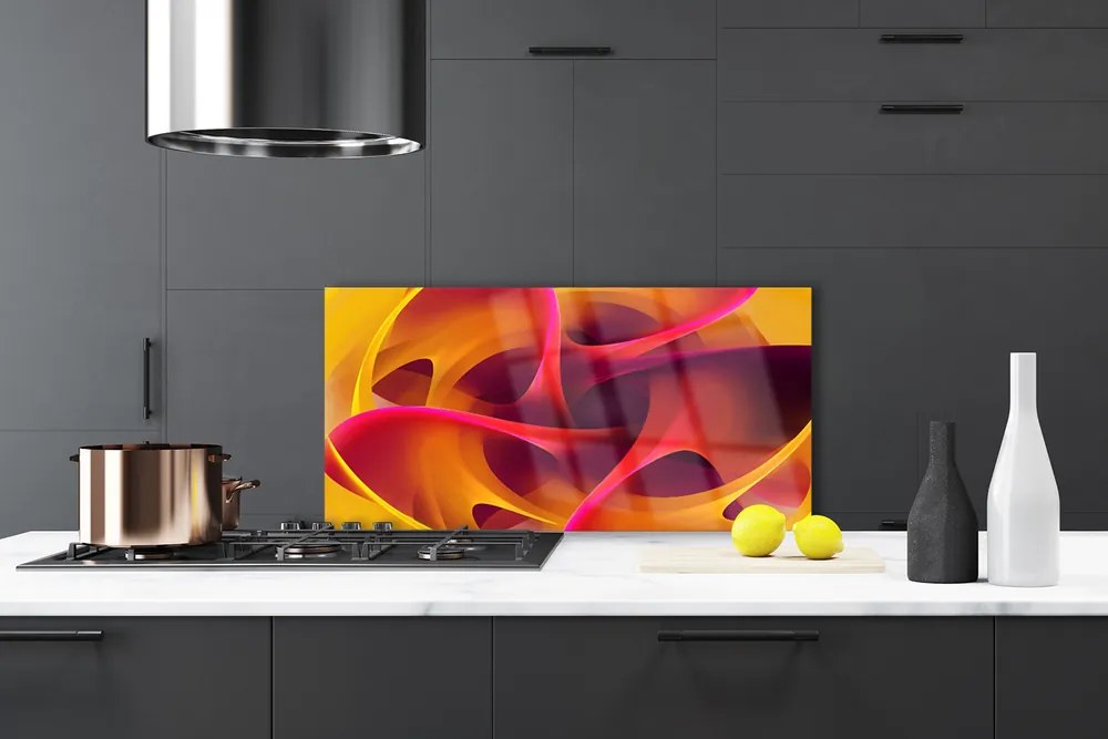 Pannello paraschizzi cucina Grafica di astrazione 125x50 cm