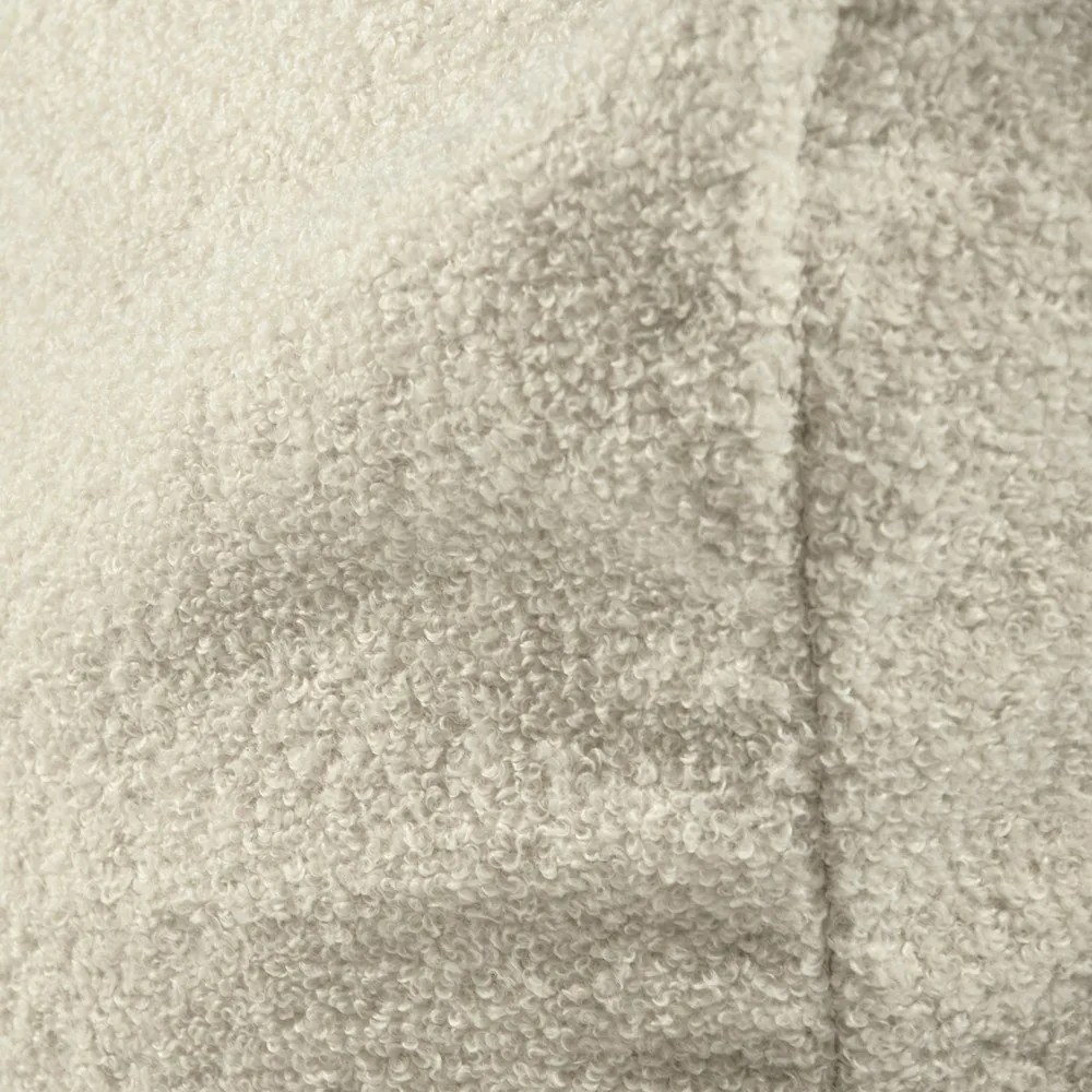 Puof a sacco color crema con rivestimento in bouclé Sofa Seat Lounge – SLOWDOWN