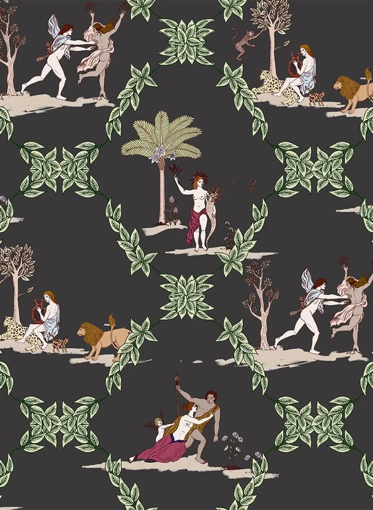 Coordonne Tapete Neo-Bucolic - Black
