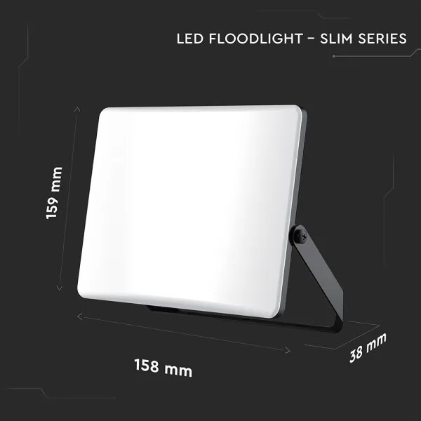 Faretto LED 30W 230V 3000/4000/6500K IP65 nero