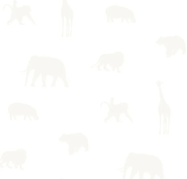 Carta da parati Animali Precious sabbia, 53 cm x 10.05 m