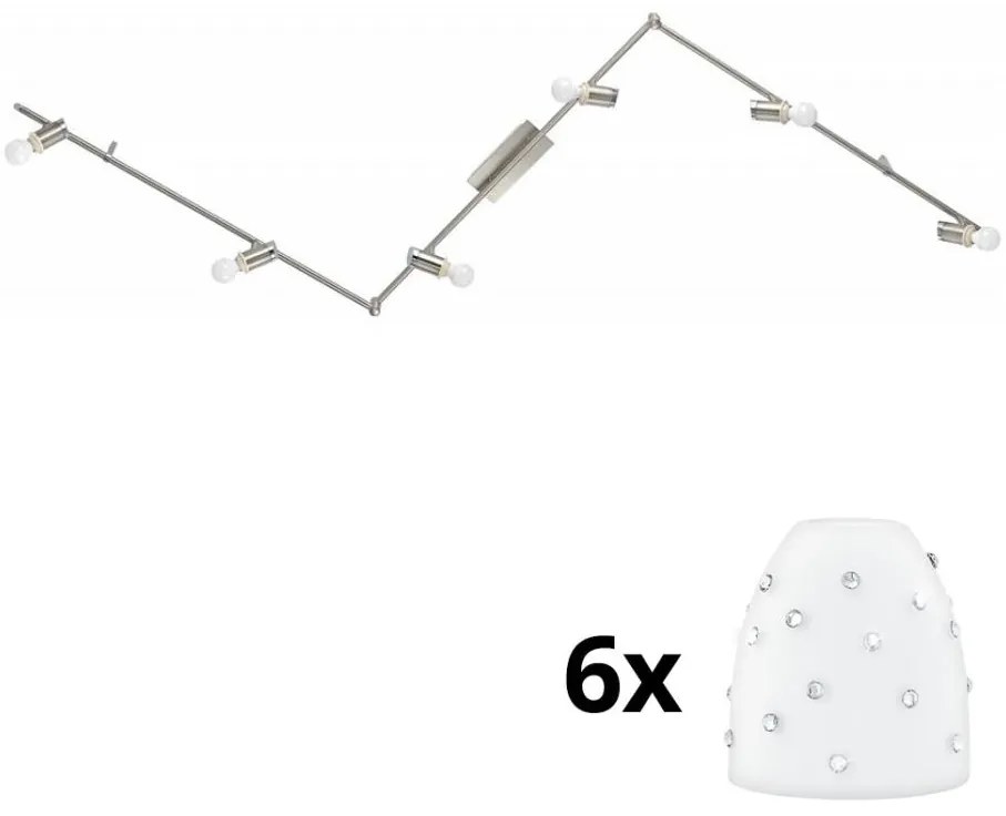 Eglo - Faretto LED MY CHOICE 6xE14/4W/230V cromo/bianco