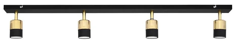 Faretto LED TUBSSON 4xGU10/4,8W/230V nero/oro