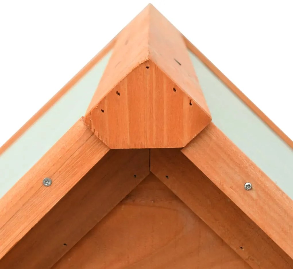 Cuccia per cani in legno massello di pino e abete 72x85x82 cm