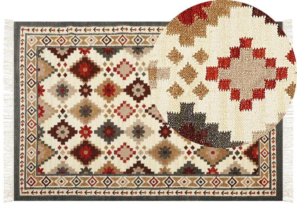 Tappeto kilim lana multicolore 200 x 300 cm GHUKASAVAN Beliani