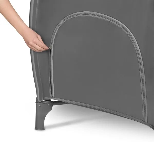 Lionelo - Lettino da viaggio STEFI PLUS Grigio/Bianco