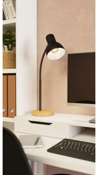 Eglo 98831 - Lampada da tavolo VERADAL 1xE27/40W/230V nero