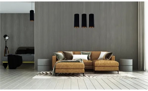 Lampadario a sospensione con filo AVALO 1xE27/60W/230V nero