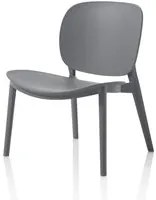 Set 2 sedie da esterno SEAT grigio in polipropilene