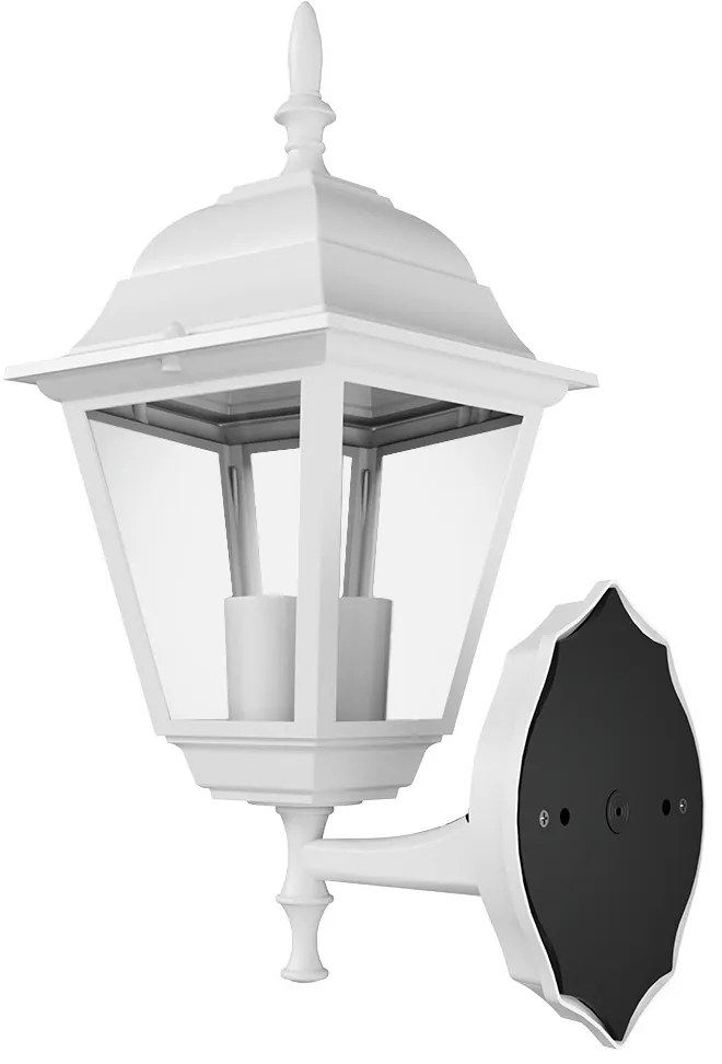 Applique Lanterna da Esterno E27 IP54 Bianca - Serie ALFIERI 1A