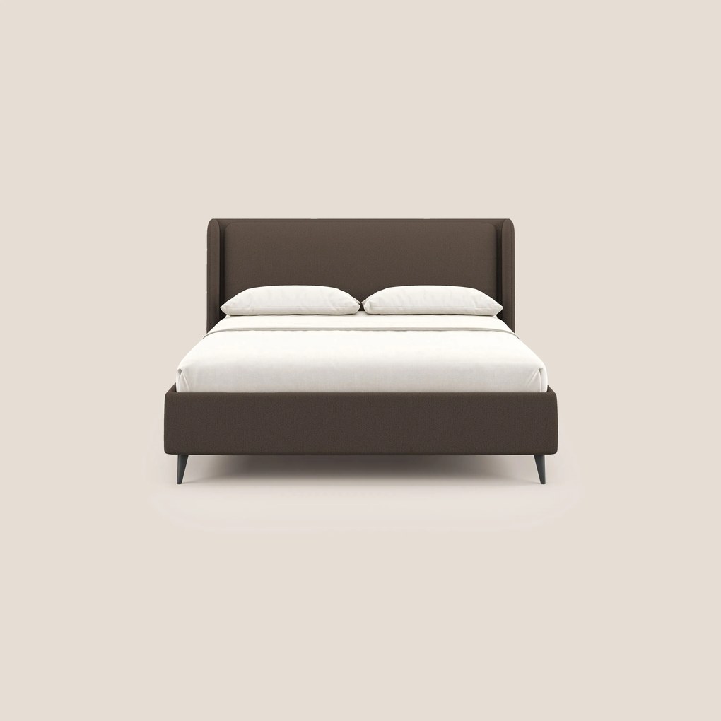 Nadine letto contenitore di design e comfort Italiano in tessuto impermeabile T19