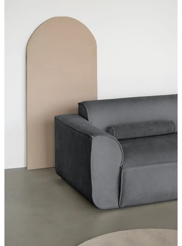 Divano angolare componibile grigio (con penisola a sinistra/a forma di "U") Flex Felix – Miuform