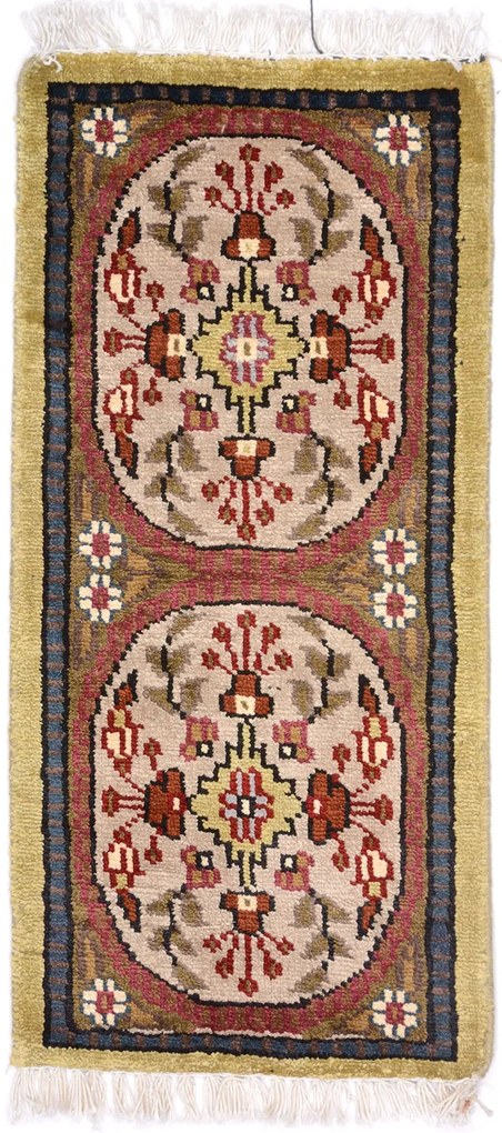 Agra Tappeto orientale 60x30 Beige (Indian) Annodato A Mano