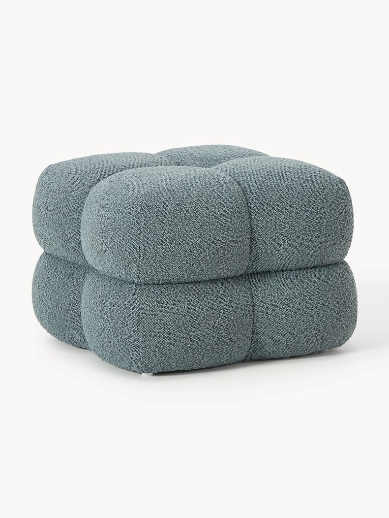 Pouf imbottito in bouclé Ellie