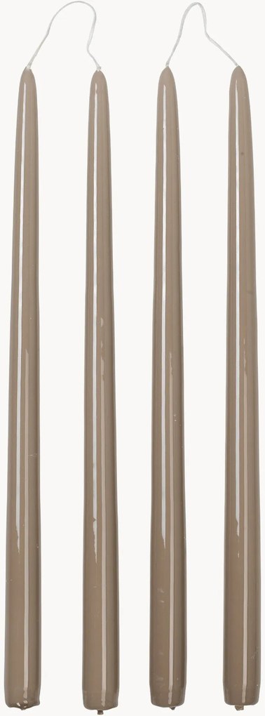 Set di 4 candele da tavolo fatte a mano Smooth